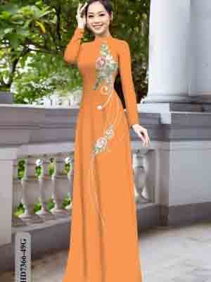 vai ao dai hoa hong re dep 1841284