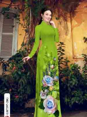 vai ao dai hoa hong shop my my thanh lich 157114