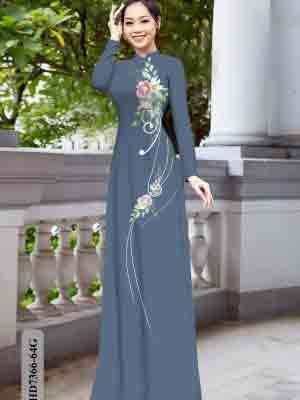 vai ao dai hoa hong truyen thong long lanh 1141194