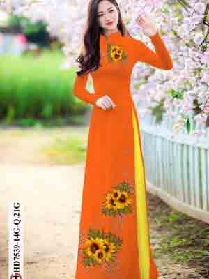 vai ao dai hoa huong duong doc dao cuc dep 956143