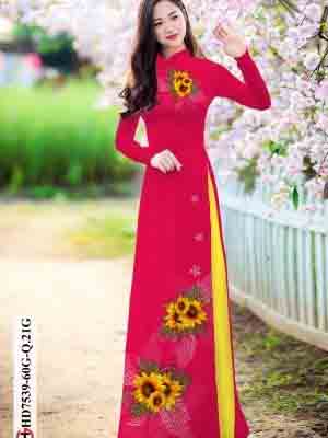 vai ao dai hoa huong duong ton dang ngoc cuc hot 155661