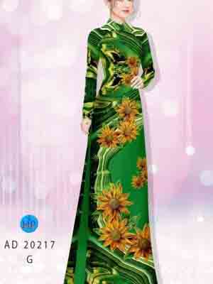 vai ao dai hoa huong duong truyen thong cuc dep 1594267