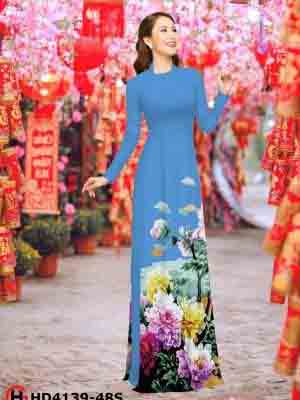 vai ao dai hoa in 3d co truyen doc dao 111360