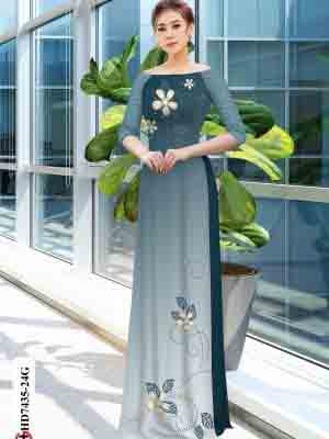 vai ao dai hoa in 3d co truyen duoc chon nhieu 159292