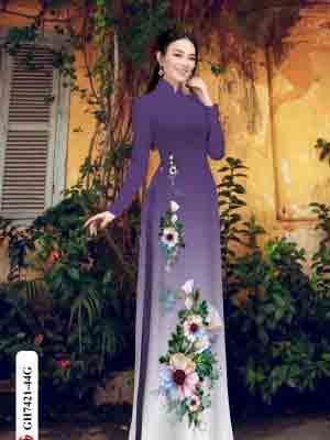 vai ao dai hoa in 3d dang ngoc long lanh 170030