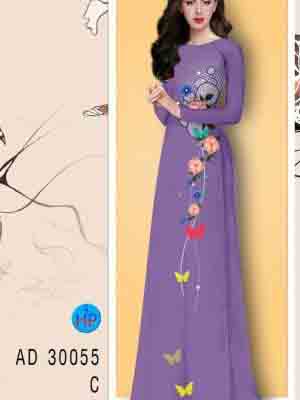 vai ao dai hoa in 3d dang ngoc long lanh 36947