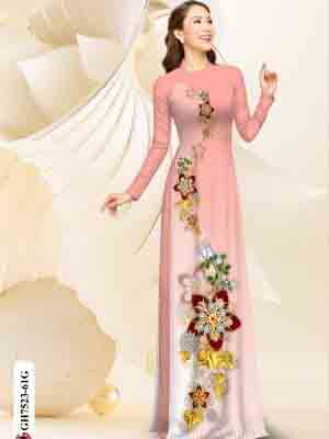 vai ao dai hoa in 3d dang ngoc mau moi 179567