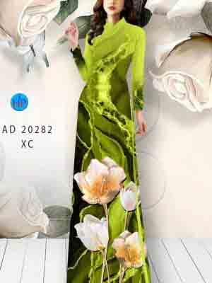 Vải áo dài hoa in 3d AD 20282 22