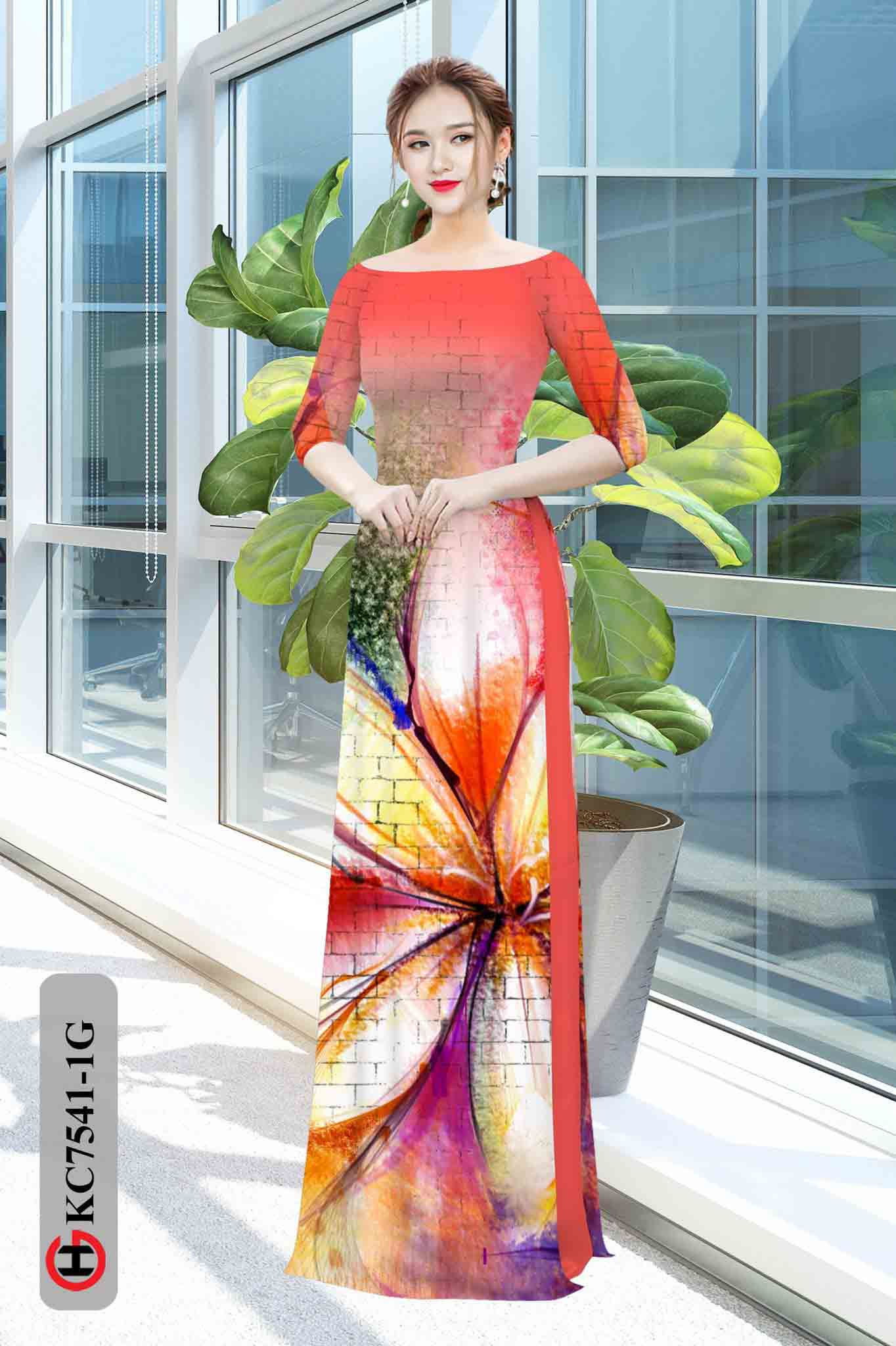 vai ao dai hoa in 3d doc dao long lanh 162132