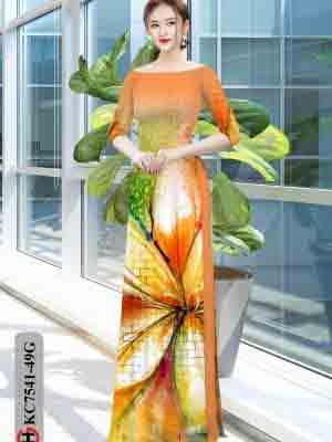 vai ao dai hoa in 3d duyen dang cuc hot 82199