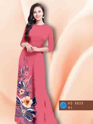 vai ao dai hoa in 3d duyen dang duoc chon nhieu 394101