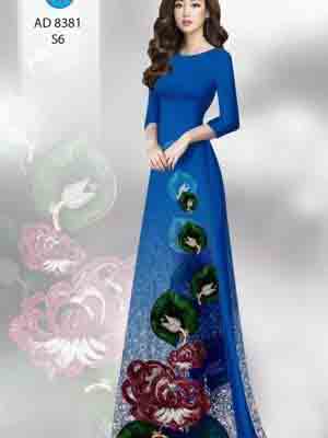 vai ao dai hoa in 3d duyen dang duoc chon nhieu 739127