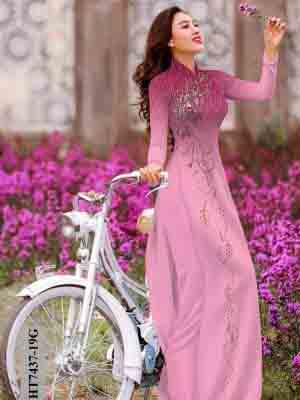 vai ao dai hoa in 3d gia re cuc hot 1319