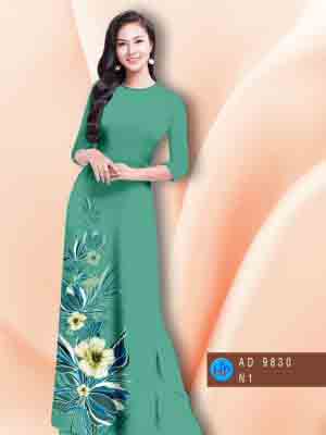 vai ao dai hoa in 3d gia re long lanh 1294169