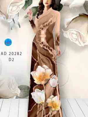 Vải áo dài hoa in 3d AD 20282 18