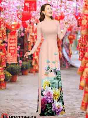 vai ao dai hoa in 3d gia re rat dep 1213109