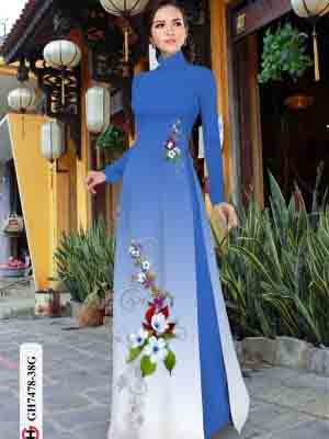 vai ao dai hoa in 3d rat duyen rat dep 57191