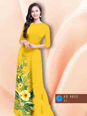 vai ao dai hoa in 3d rat re cuc dep 694165