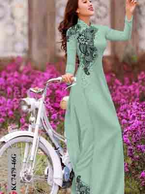 vai ao dai hoa in 3d re chat luong 177289