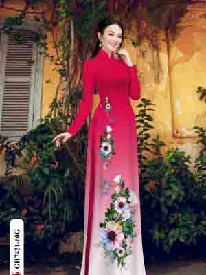 vai ao dai hoa in 3d re dang hot 600168