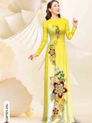 vai ao dai hoa in 3d re doc dao 295128