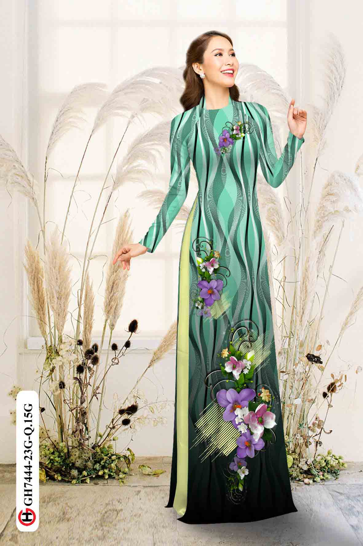 vai ao dai hoa in 3d re duoc chon nhieu 10564