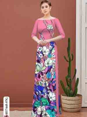 vai ao dai hoa in 3d shop my my dam tham 104270