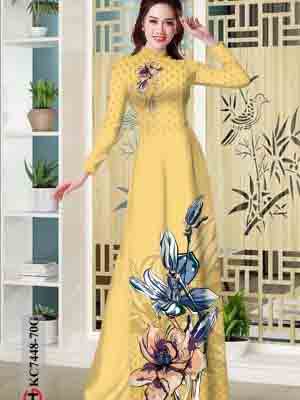 vai ao dai hoa in 3d shop my my phong cach 94886