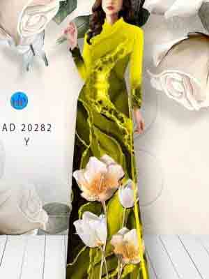 Vải áo dài hoa in 3d AD 20282 32