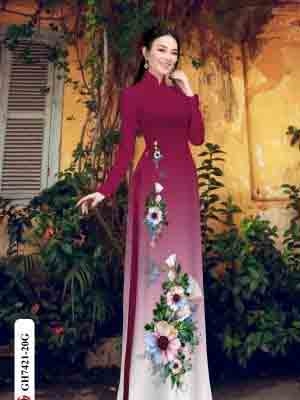 vai ao dai hoa in 3d shop mymy vua ra 900242