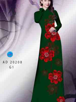 vai ao dai hoa in 3d ton dang ngoc long lanh 036189