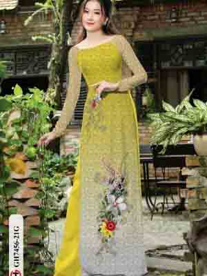 vai ao dai hoa in 3d truyen thong cuc dep 49233