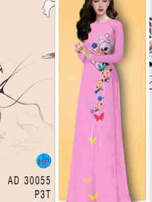 vai ao dai hoa in 3d truyen thong thanh lich 1569110