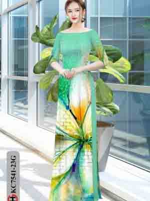 vai ao dai hoa in 3d vai ao dai my my cuc dep 142187