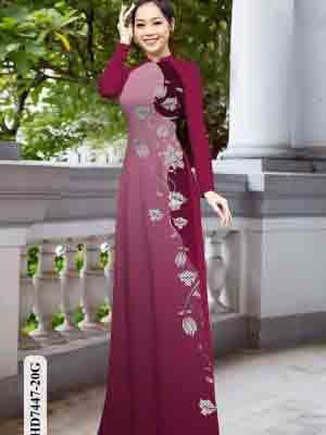 vai ao dai hoa in 3d vai ao dai my my long lanh 614270