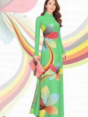 vai ao dai hoa in 3d vai ao dai my my mau moi 1222273