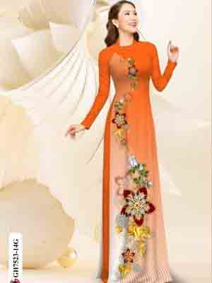 vai ao dai hoa in 3d vai ao dai my my thuot tha 12954