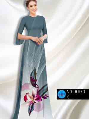 Vải áo dài hoa lan AD 9971 25