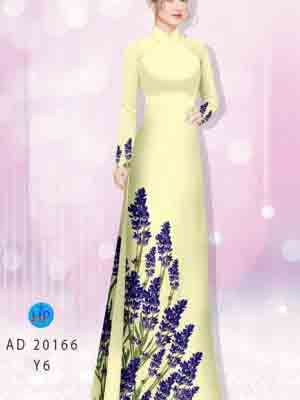 vai ao dai hoa lavender ton dang ngoc rat dep 9169