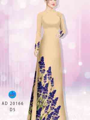 vai ao dai hoa lavender truyen thong rat dep 116194