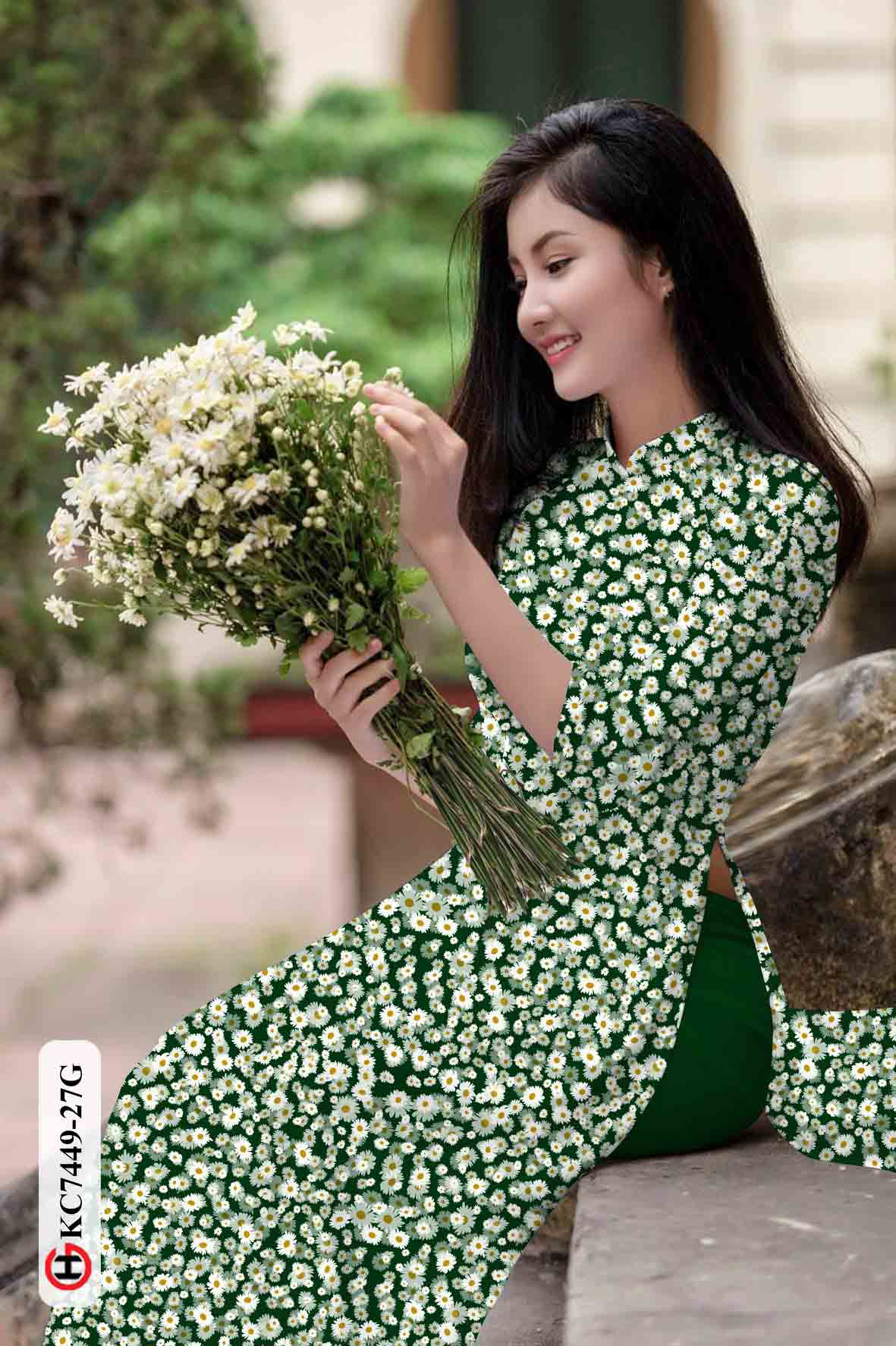 vai ao dai hoa nhi co truyen rat dep 239205