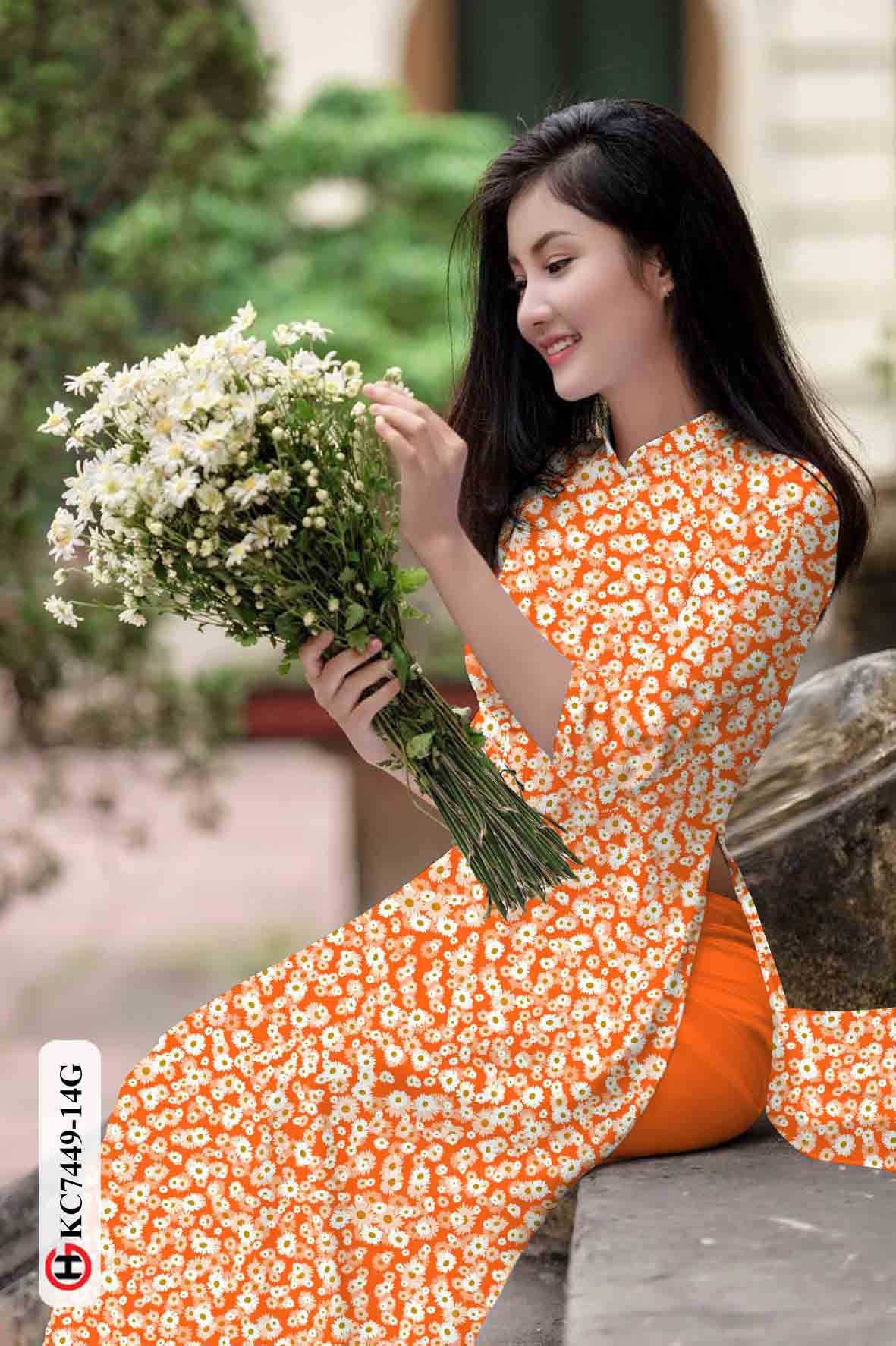 vai ao dai hoa nhi rat duyen dep 939161