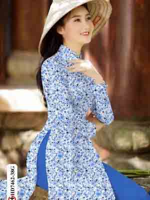 vai ao dai hoa nhi truyen thong thuot tha 02955