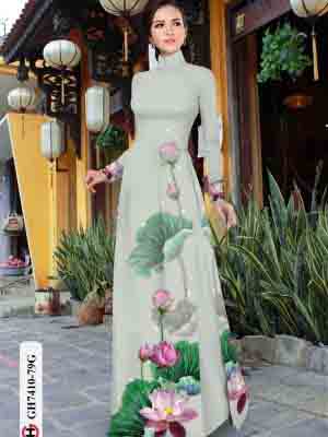 vai ao dai hoa sen dang ngoc phong cach 130157