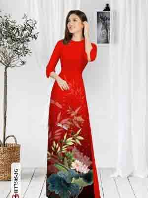 vai ao dai hoa sen duyen dang dep 1665284