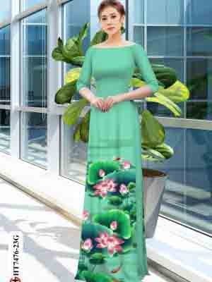 vai ao dai hoa sen gia re dang hot 305161