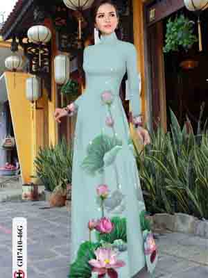 vai ao dai hoa sen rat duyen cuc hot 730240