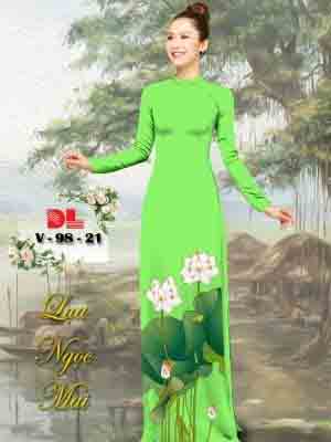 vai ao dai hoa sen rat duyen gia tot 118696