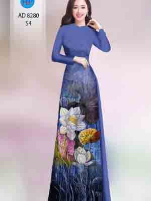 vai ao dai hoa sen re phong cach 689163