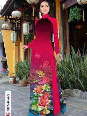 vai ao dai hoa sen re thanh lich 1269142